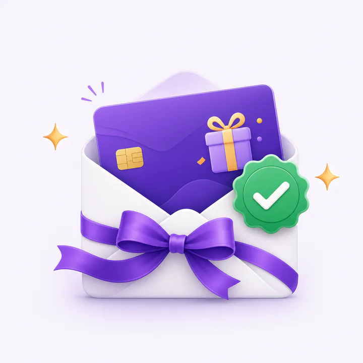 Instant digital gift card delivery