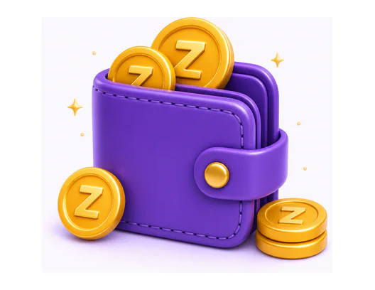 3D Z Coin reward wallet